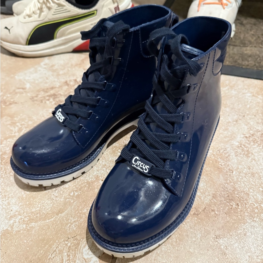 Sam Edelman Navy Ankle Boots